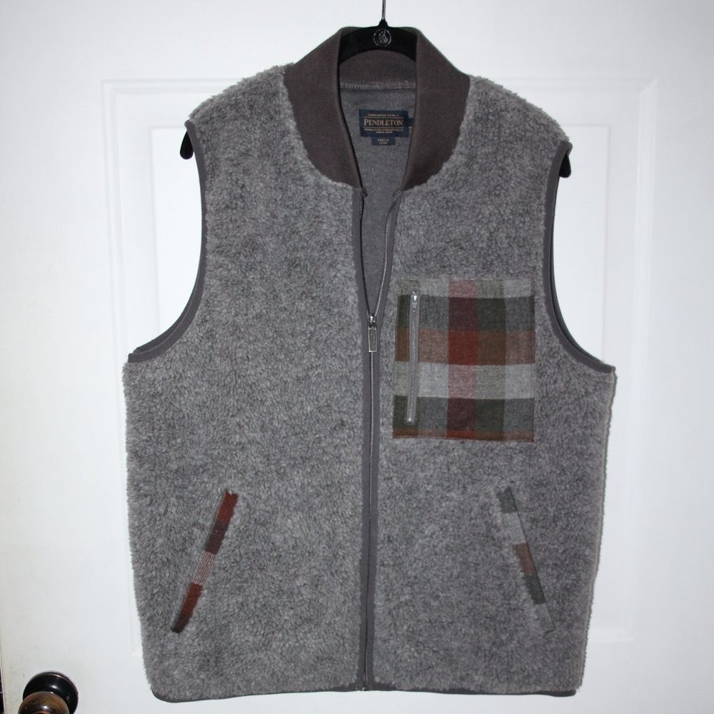 PENDLETON Umatilla camp fleece vest M